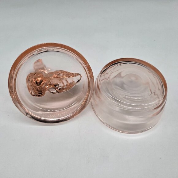 Jeanette Scottie Dog Glass Trinket Dish Covered Powder Jar Scottish Terrier - Picture 7 of 8